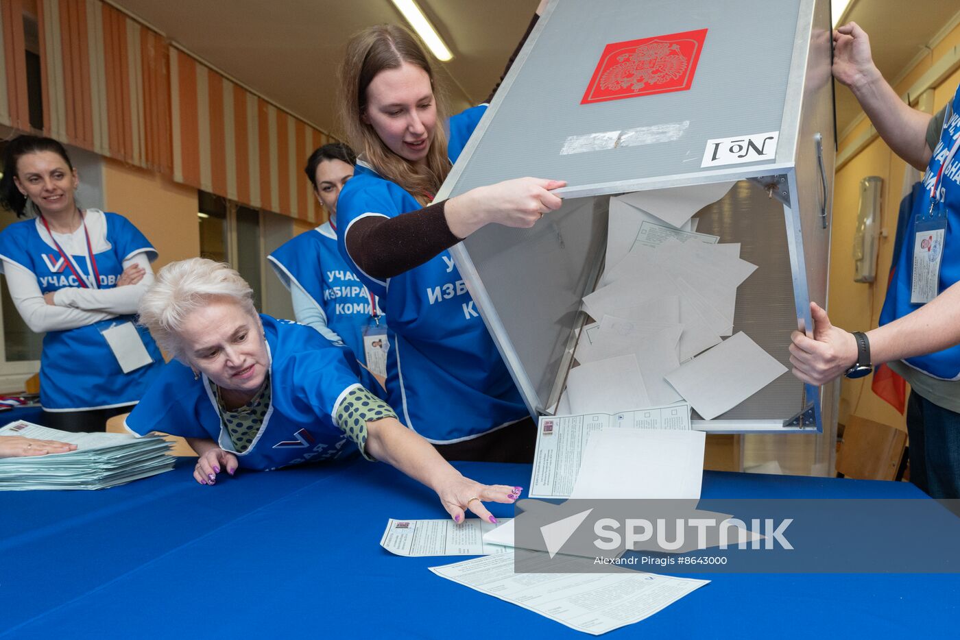 Russia Presidential Election Vote Counting