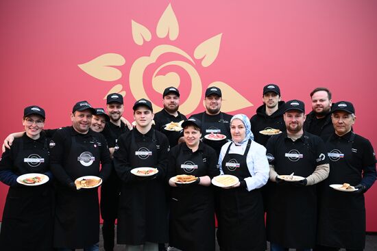 The International RUSSIA EXPO Forum and Exhibition. Maslenitsa 2024 pancake tournament for chefs. Location: Russia, Moscow. Author: Vladimir Astapkovich/Sputnik. RUSSIA EXPO. Maslenitsa Week