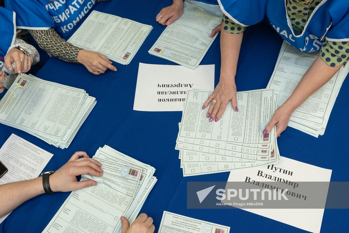 Russia Presidential Election Vote Counting