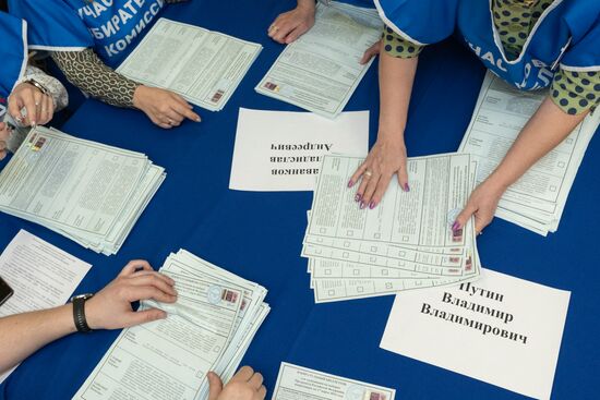 Russia Presidential Election Vote Counting