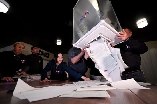 Russia Presidential Election Vote Counting