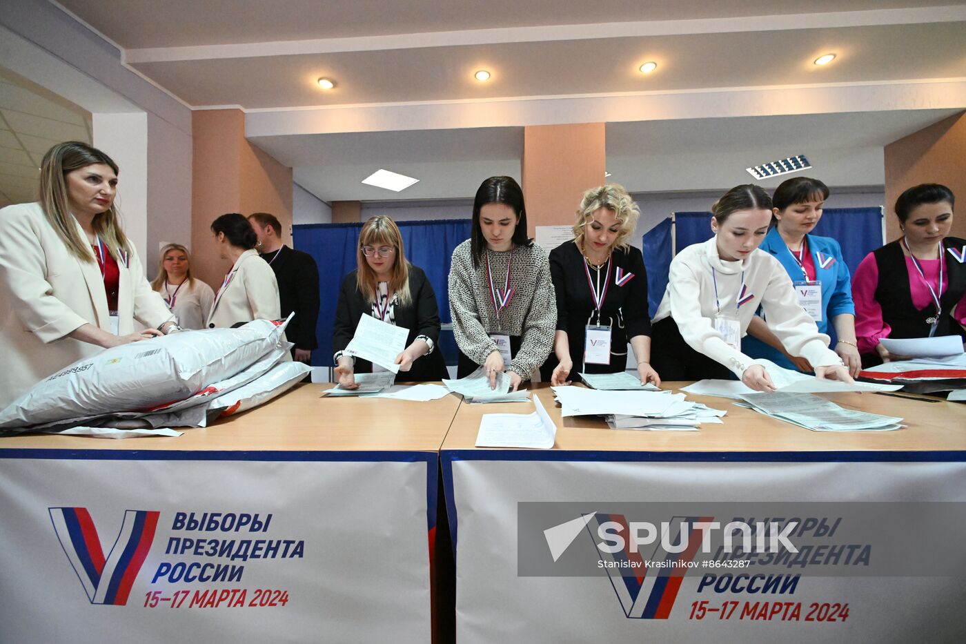 Russia Presidential Election Vote Counting