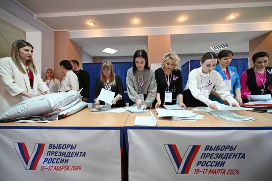 Russia Presidential Election Vote Counting