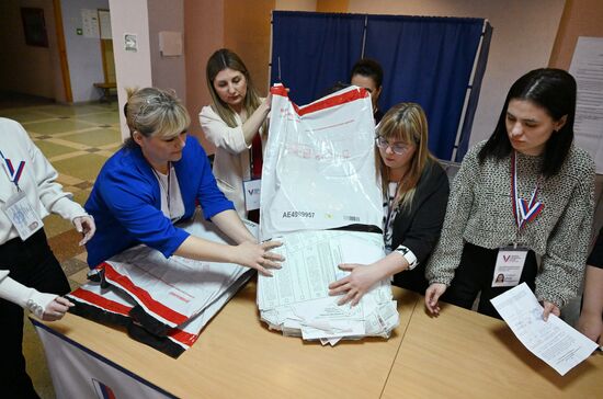 Russia Presidential Election Vote Counting