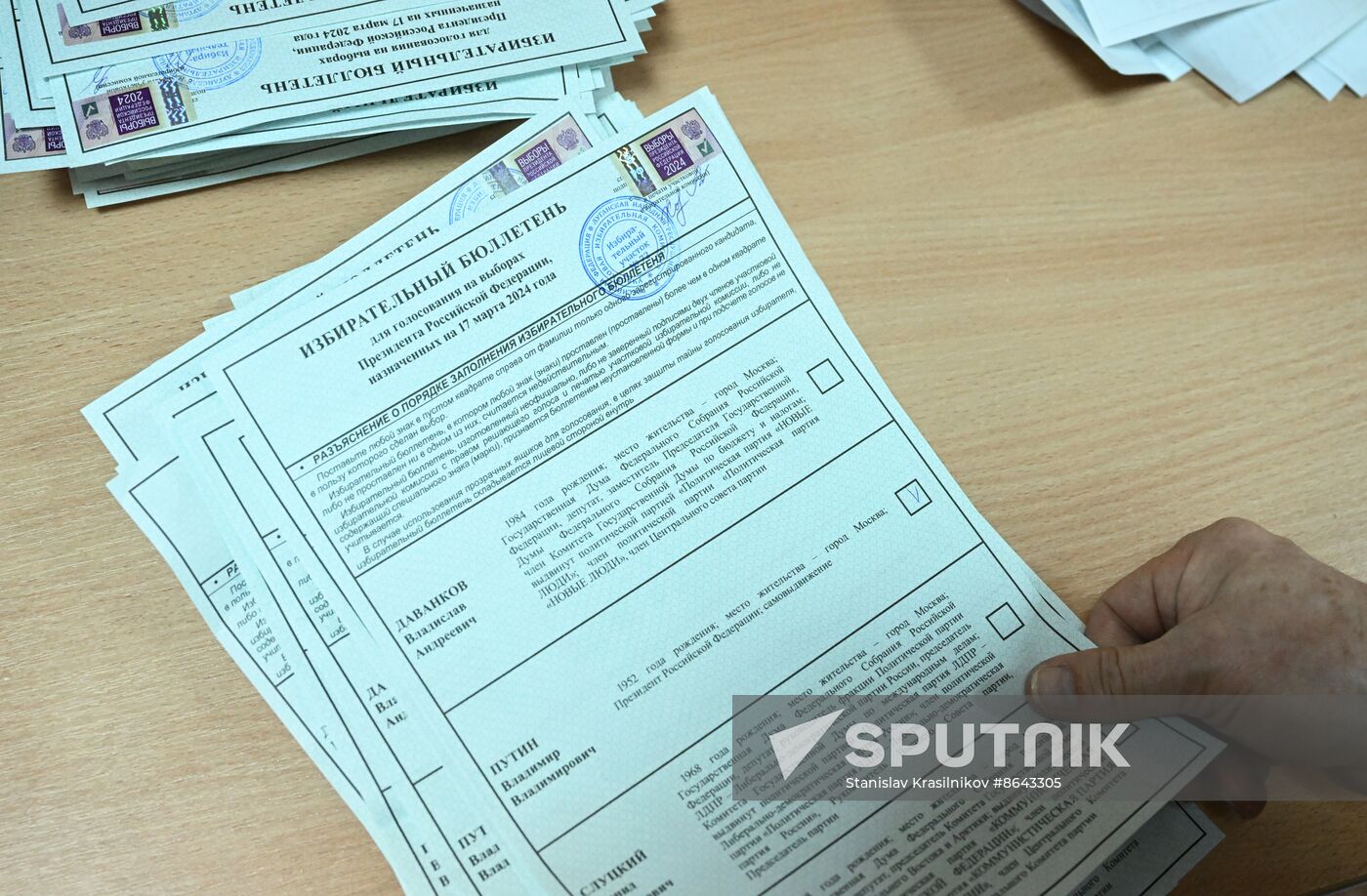 Russia Presidential Election Vote Counting