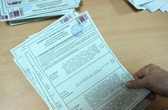 Russia Presidential Election Vote Counting