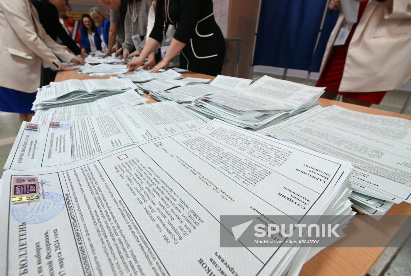 Russia Presidential Election Vote Counting