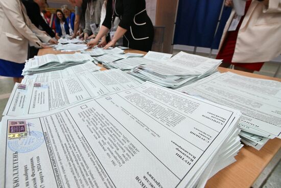 Russia Presidential Election Vote Counting