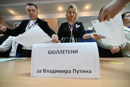 Russia Presidential Election Vote Counting