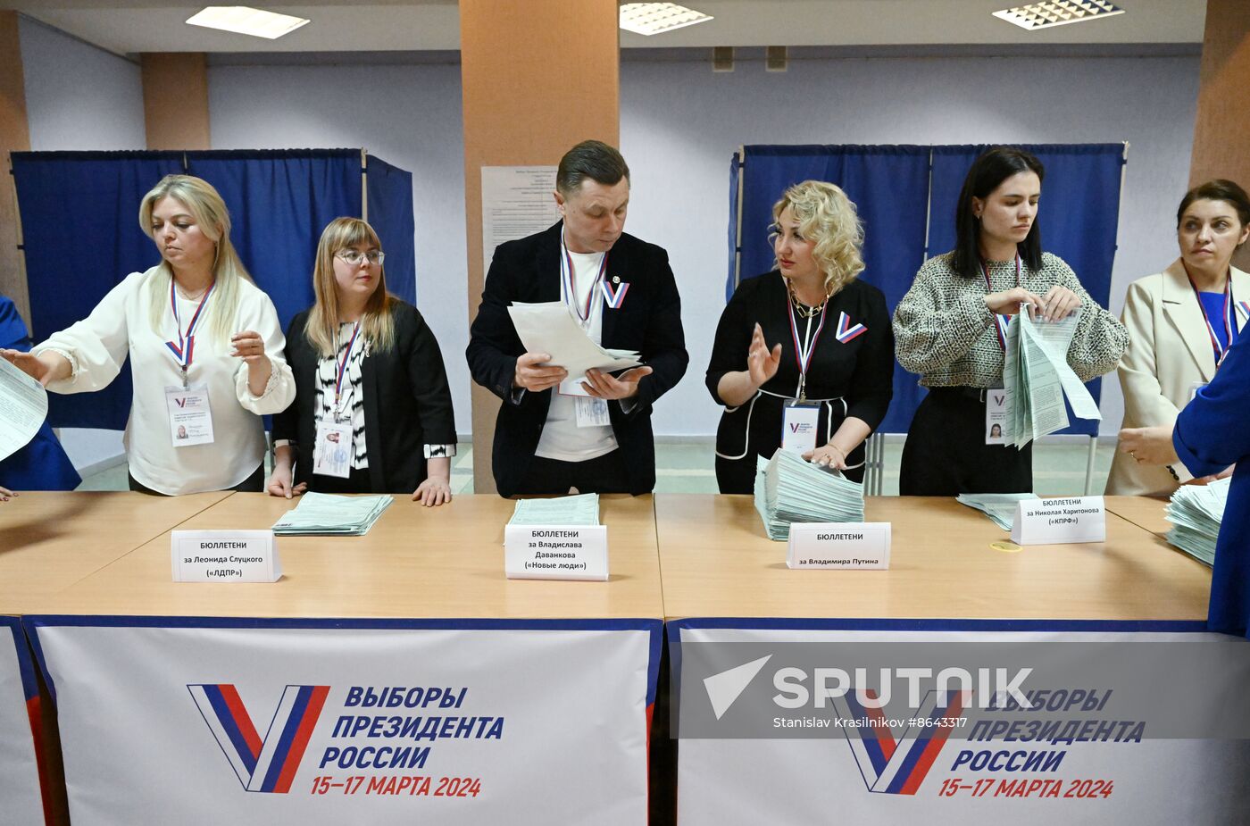 Russia Presidential Election Vote Counting