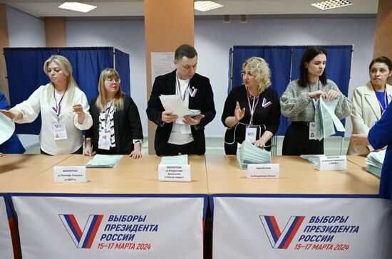 Russia Presidential Election Vote Counting