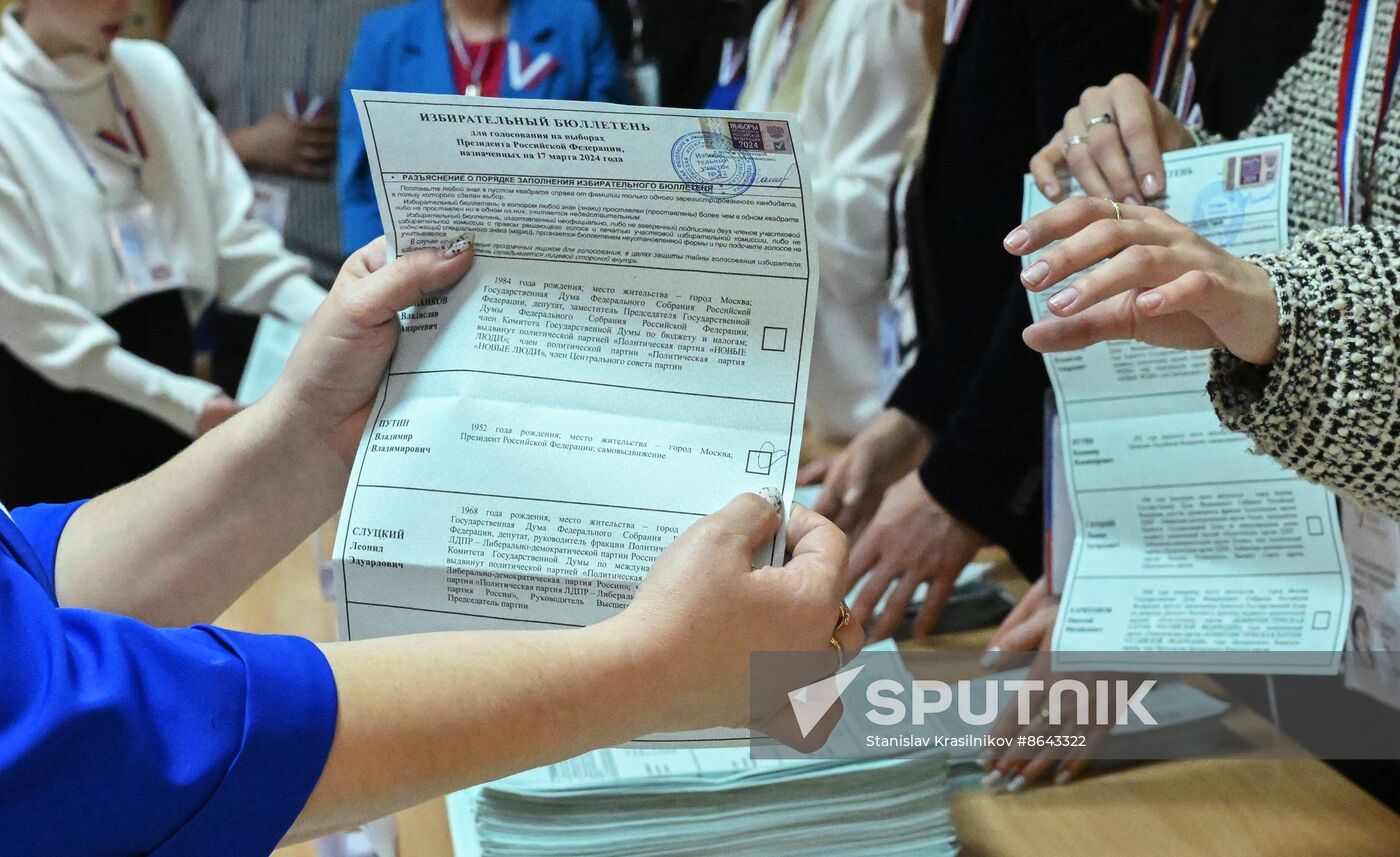 Russia Presidential Election Vote Counting