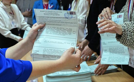 Russia Presidential Election Vote Counting