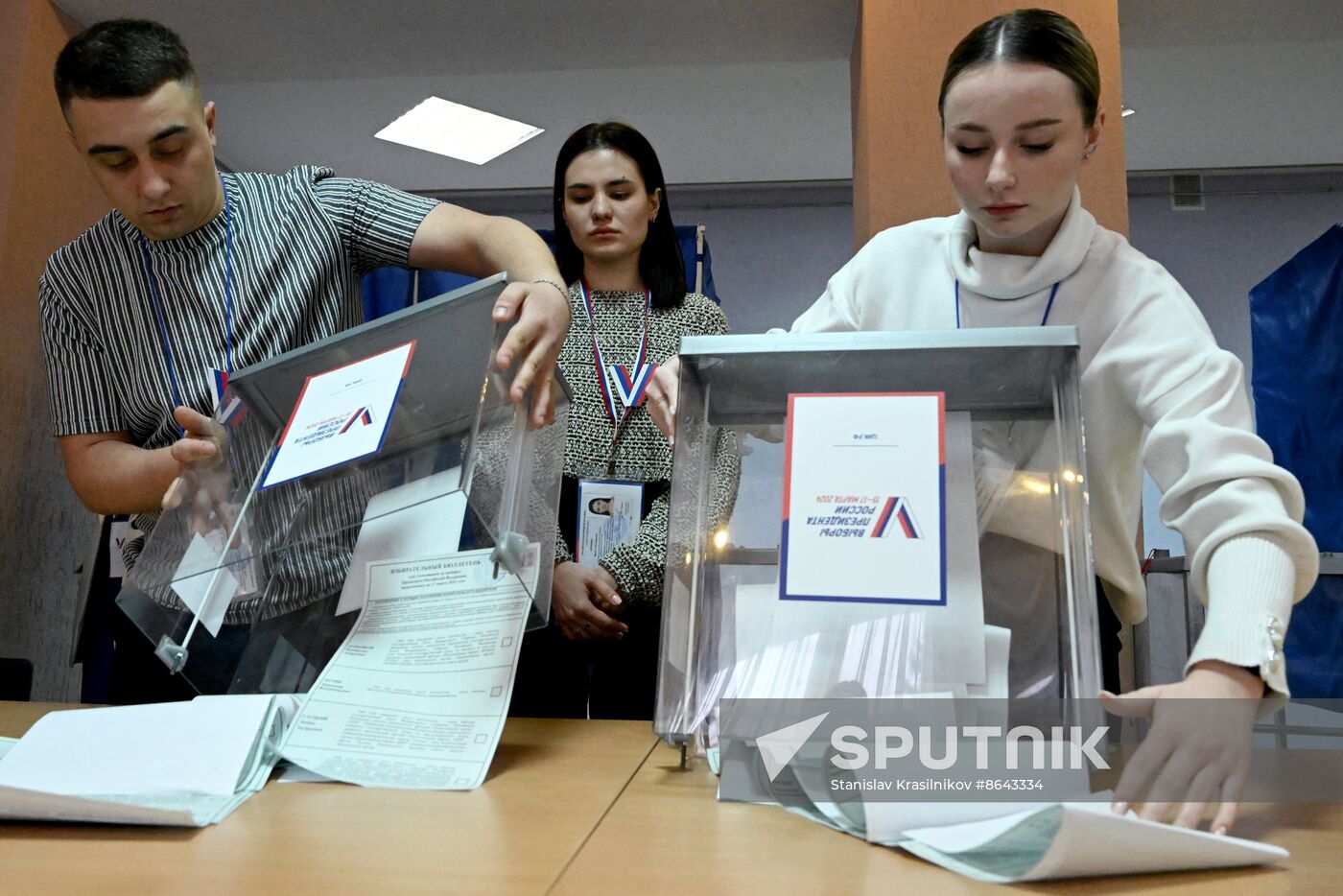 Russia Presidential Election Vote Counting