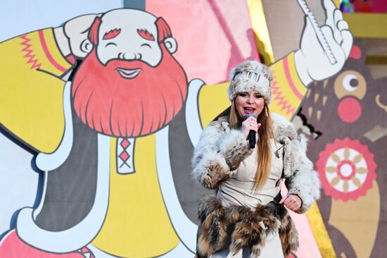 Russia International Exhibition and Forum. A concert on the Main Street Stage. Singer Varvara. Location: Russia, Moscow. Author: Alexey Maishev/Sputnik. RUSSIA EXPO. Maslenitsa Week