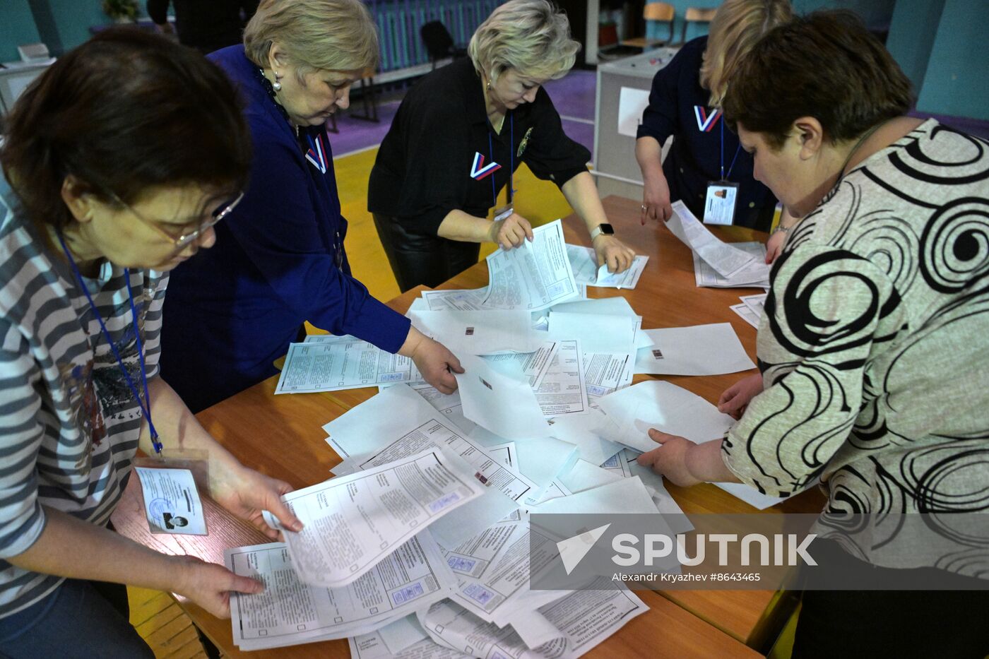 Russia Presidential Election Vote Counting