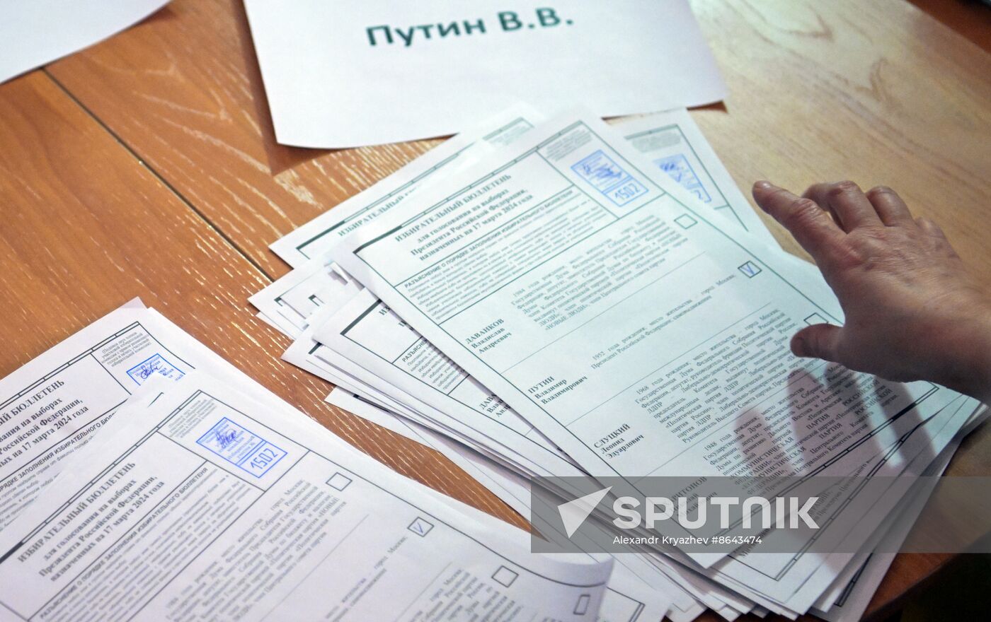 Russia Presidential Election Vote Counting