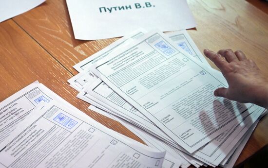 Russia Presidential Election Vote Counting