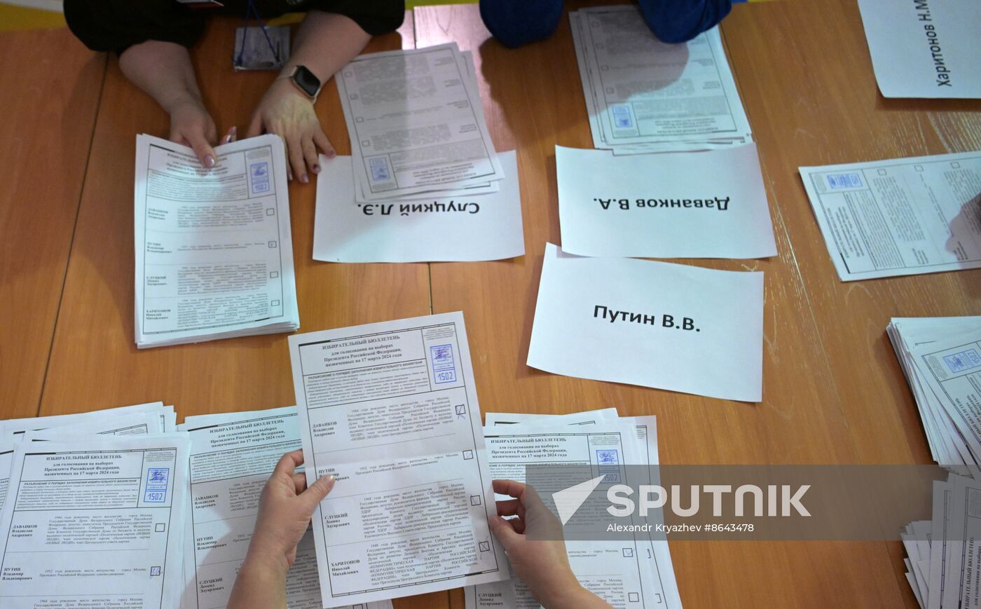 Russia Presidential Election Vote Counting