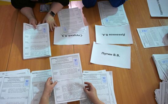 Russia Presidential Election Vote Counting