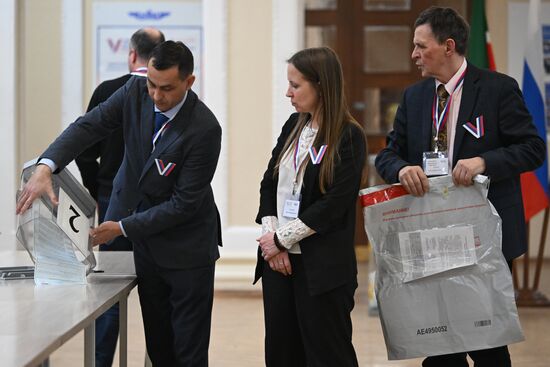 Russia Presidential Election Vote Counting