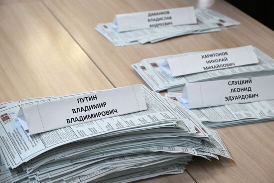 Russia Presidential Election Vote Counting