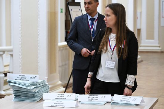 Russia Presidential Election Vote Counting