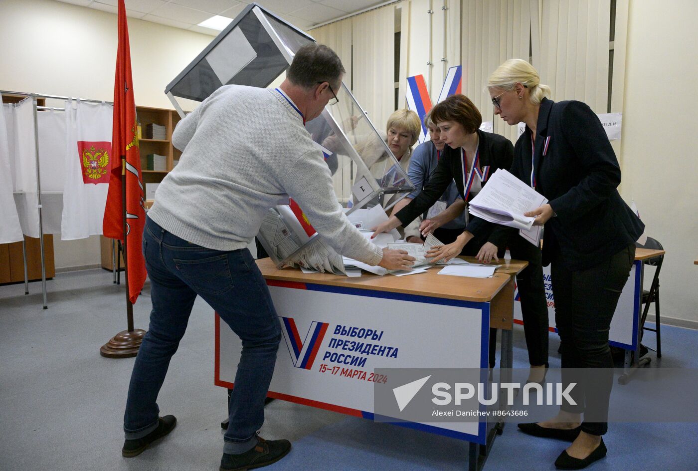 Russia Presidential Election Vote Counting