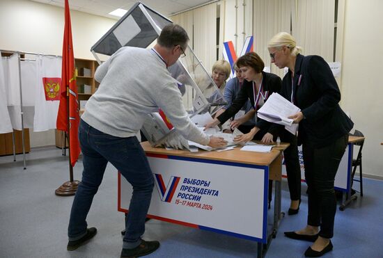 Russia Presidential Election Vote Counting