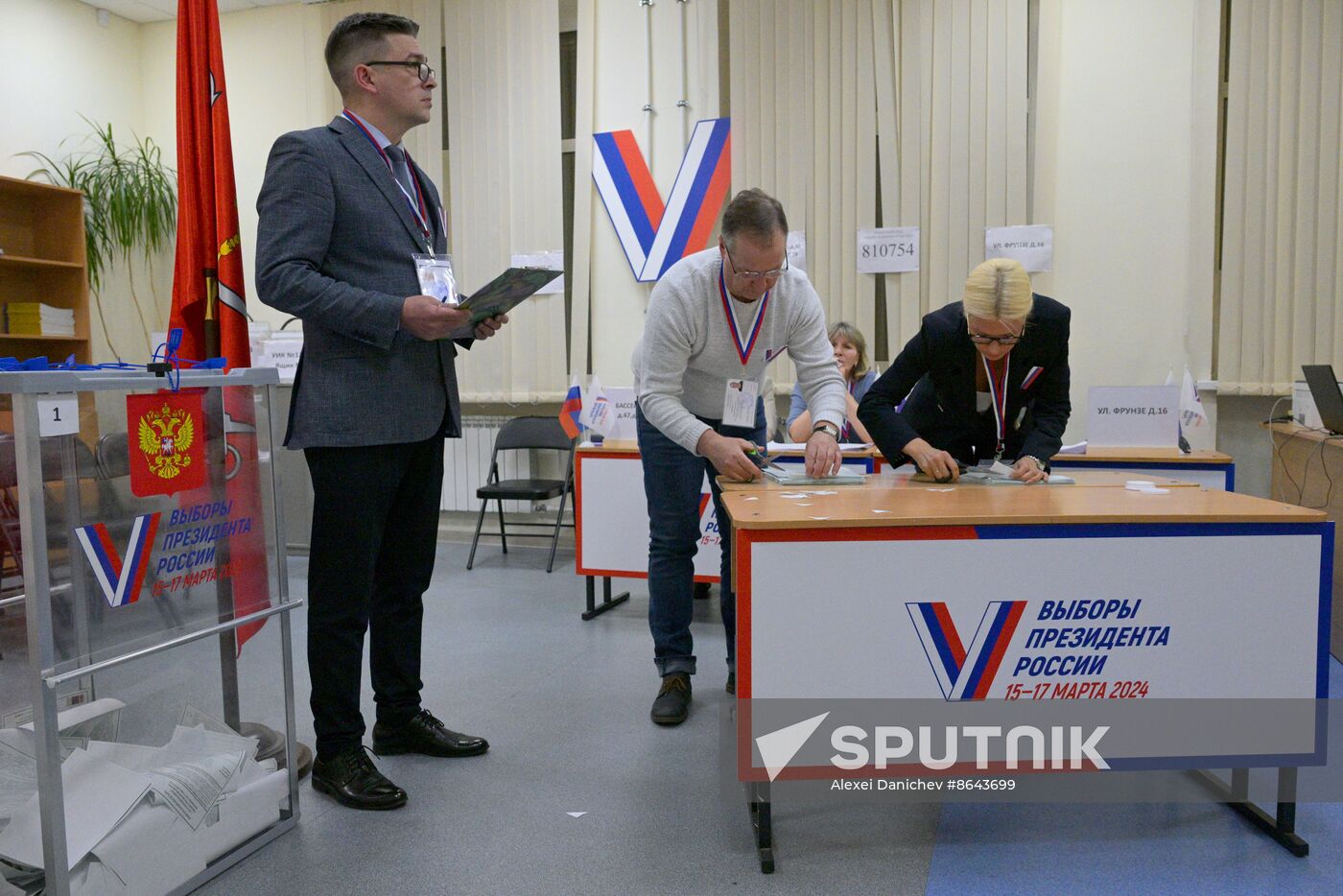 Russia Presidential Election Vote Counting