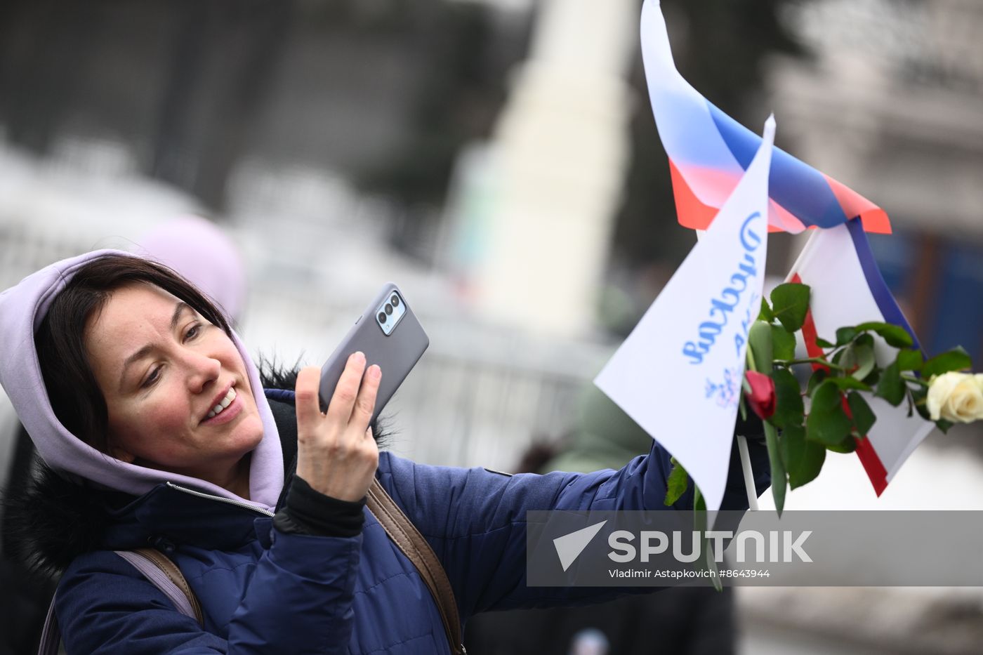 RUSSIA EXPO. Festive march, Crimea - Sevastopol - Russia FOREVER