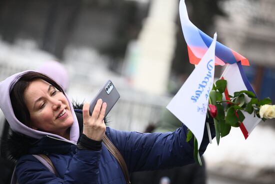 RUSSIA EXPO. Festive march, Crimea - Sevastopol - Russia FOREVER