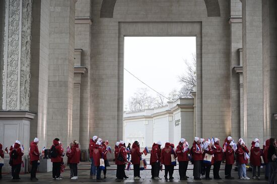 RUSSIA EXPO. Festive march, Crimea - Sevastopol - Russia FOREVER