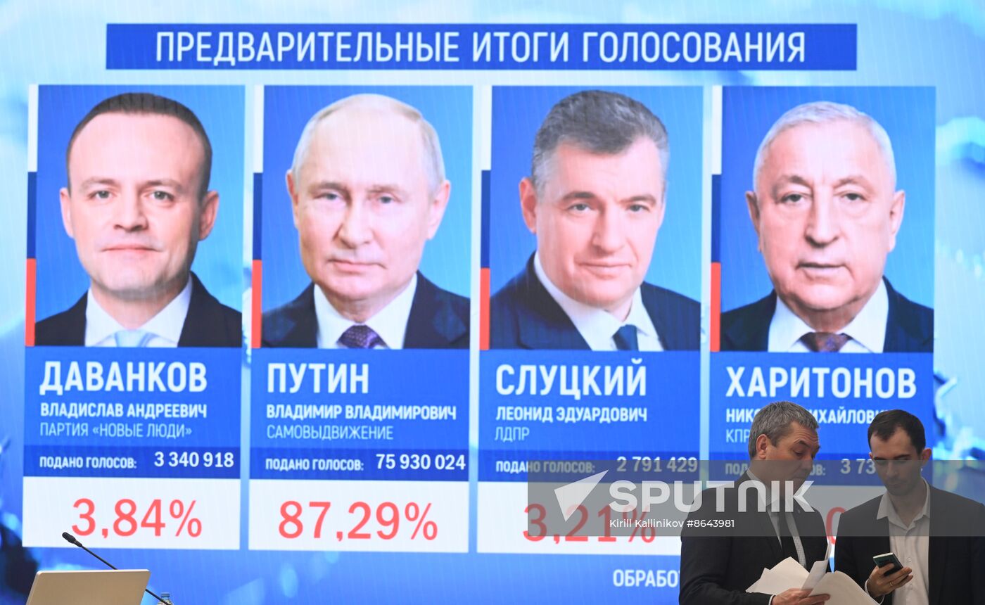 Russia Presidential Election Preliminary Results