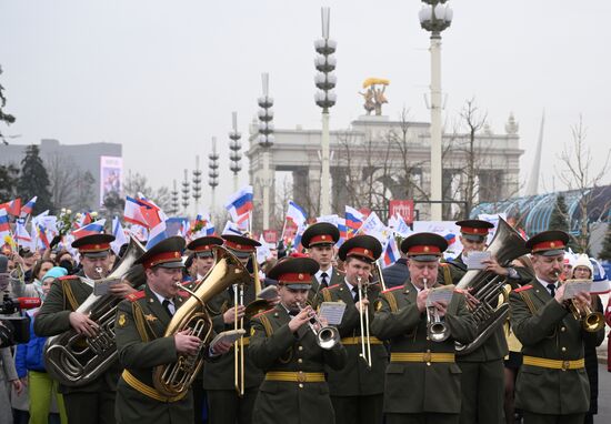 RUSSIA EXPO. Festive march, Crimea - Sevastopol - Russia FOREVER