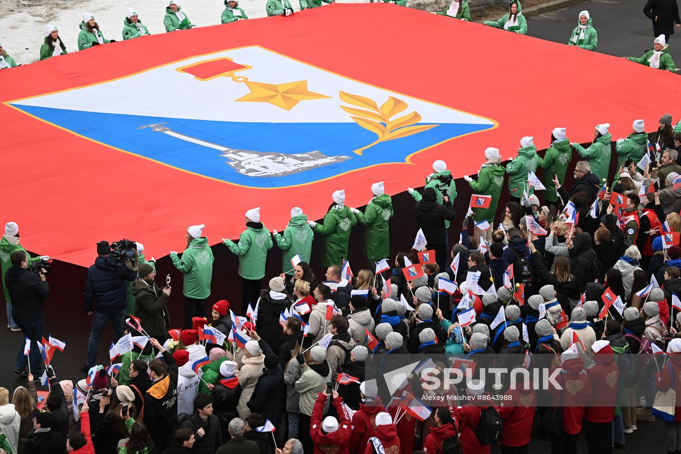 RUSSIA EXPO. Festive march, Crimea - Sevastopol - Russia FOREVER