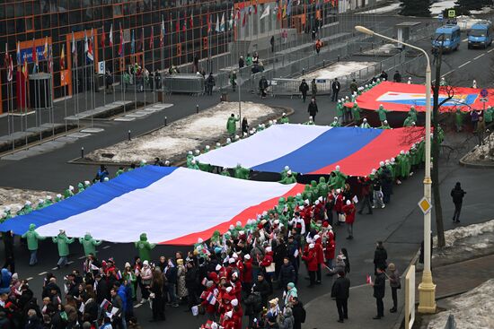 RUSSIA EXPO. Festive march, Crimea - Sevastopol - Russia FOREVER