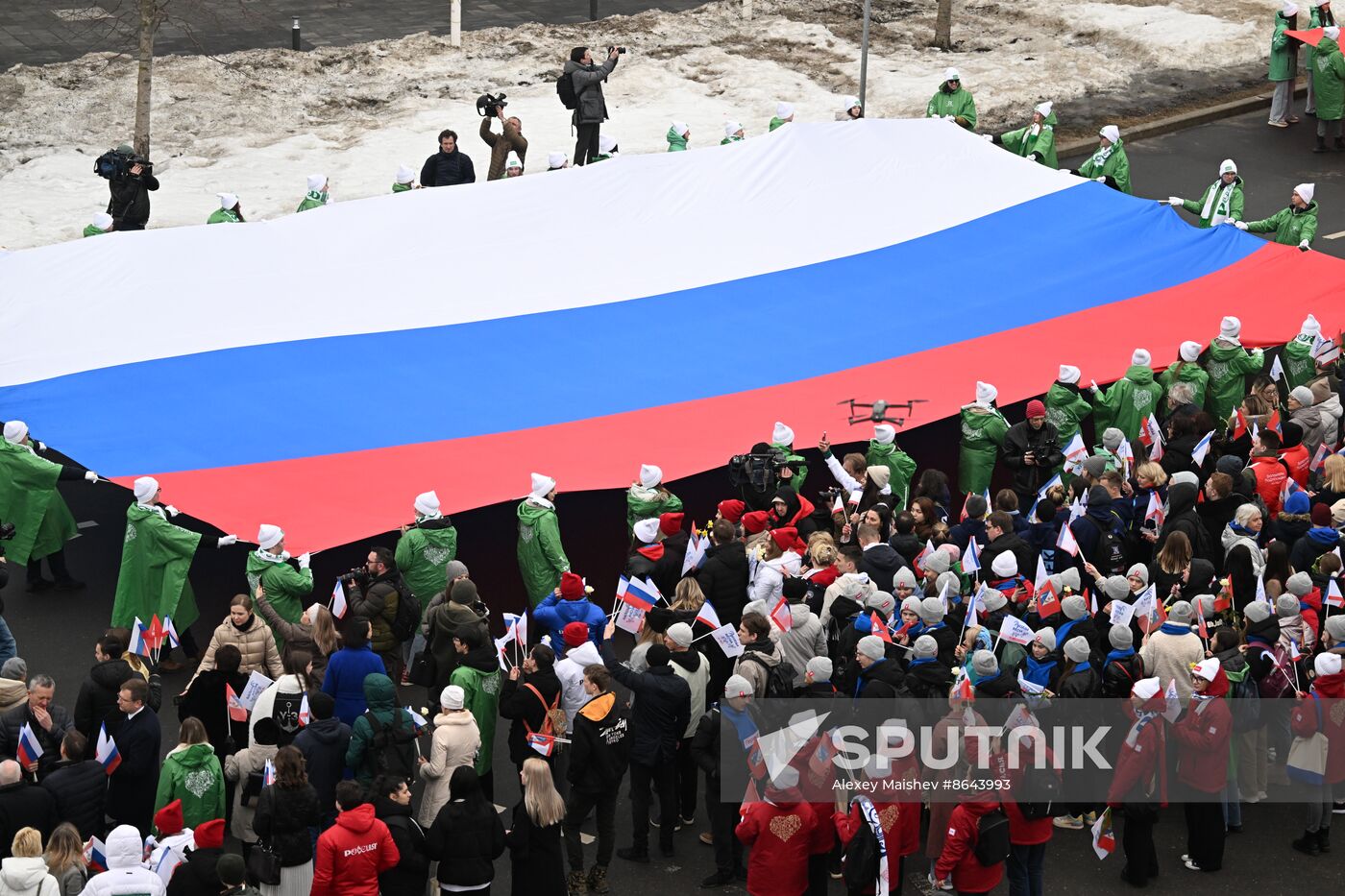 RUSSIA EXPO. Festive march, Crimea - Sevastopol - Russia FOREVER