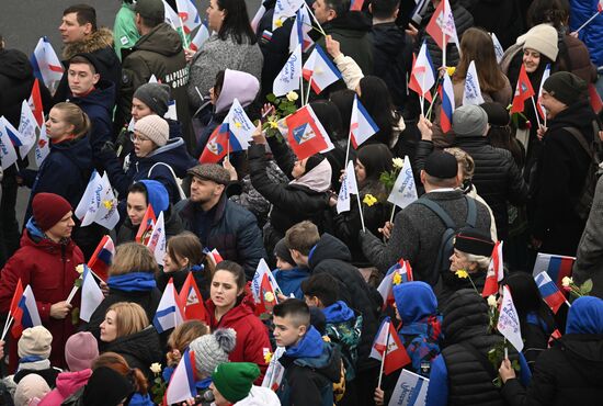 RUSSIA EXPO. Festive march, Crimea - Sevastopol - Russia FOREVER