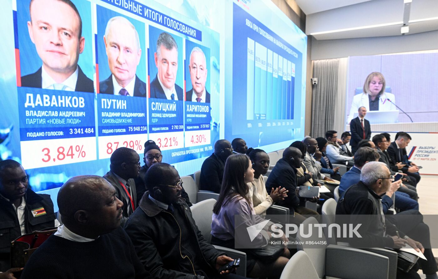 Russia Presidential Election Preliminary Results