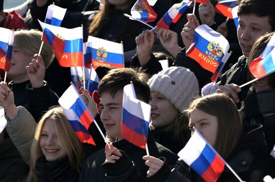 Russia Regions Crimea Reunification Anniversary