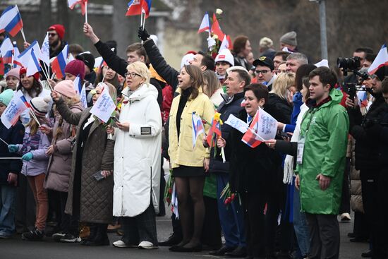 RUSSIA EXPO. Festive march, Crimea - Sevastopol - Russia FOREVER