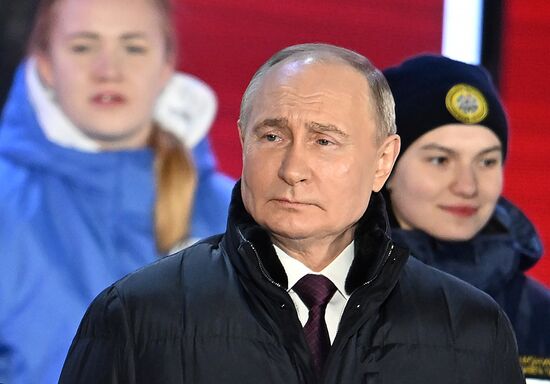 Russia Putin Crimea Reunification Anniversary