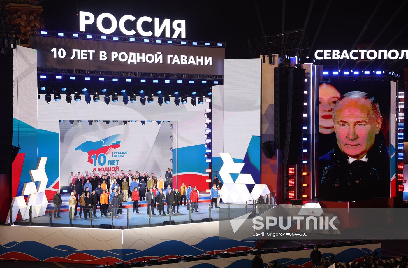 Russia Putin Crimea Reunification Anniversary