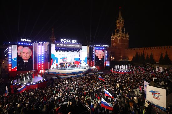 Russia Putin Crimea Reunification Anniversary