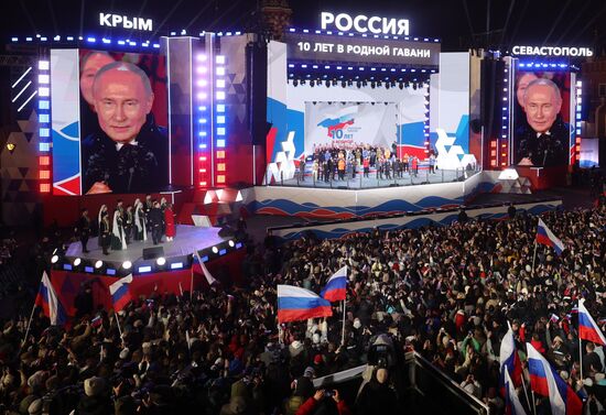 Russia Putin Crimea Reunification Anniversary