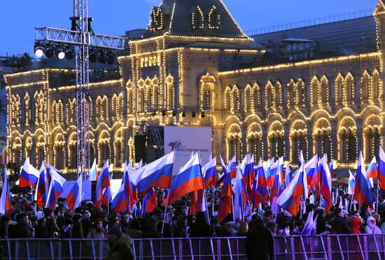 Russia Putin Crimea Reunification Anniversary