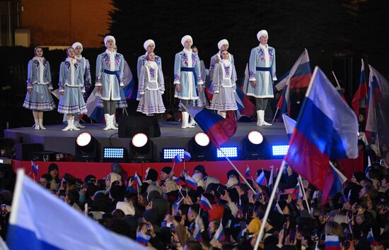 Russia Putin Crimea Reunification Anniversary