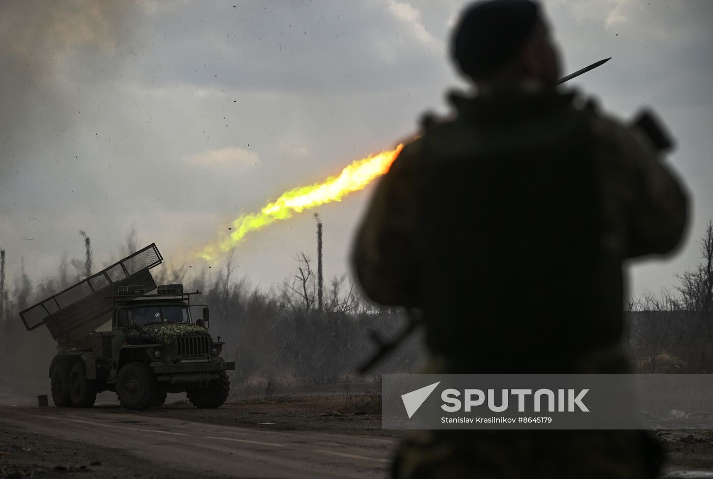 Russia Ukraine Military Operation Artillery Unit