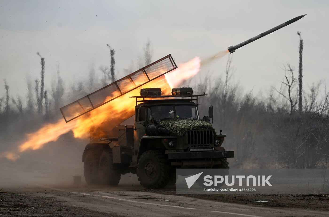Russia Ukraine Military Operation Artillery Unit